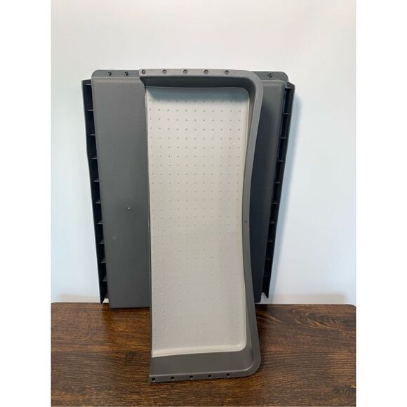 Madesmart Soft Grip Non-Slip Utensil Tray Kitchen Drawer Organizer Gray - Picture 4 of 7